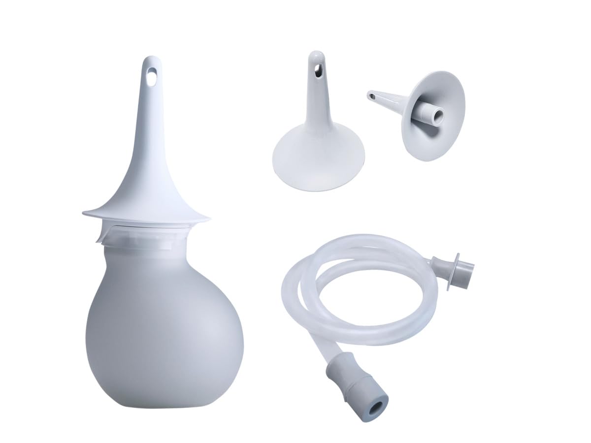 Low-Volume Enema Irrigation System with Water Bulb, Extension Tube, and 5 Rectal Cones K384