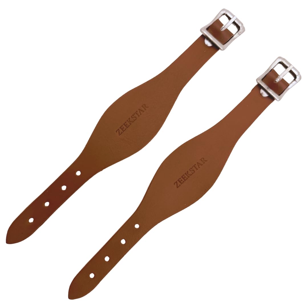 Leather Stirrup Hobble Straps with Stainless Steel Buckle P567177