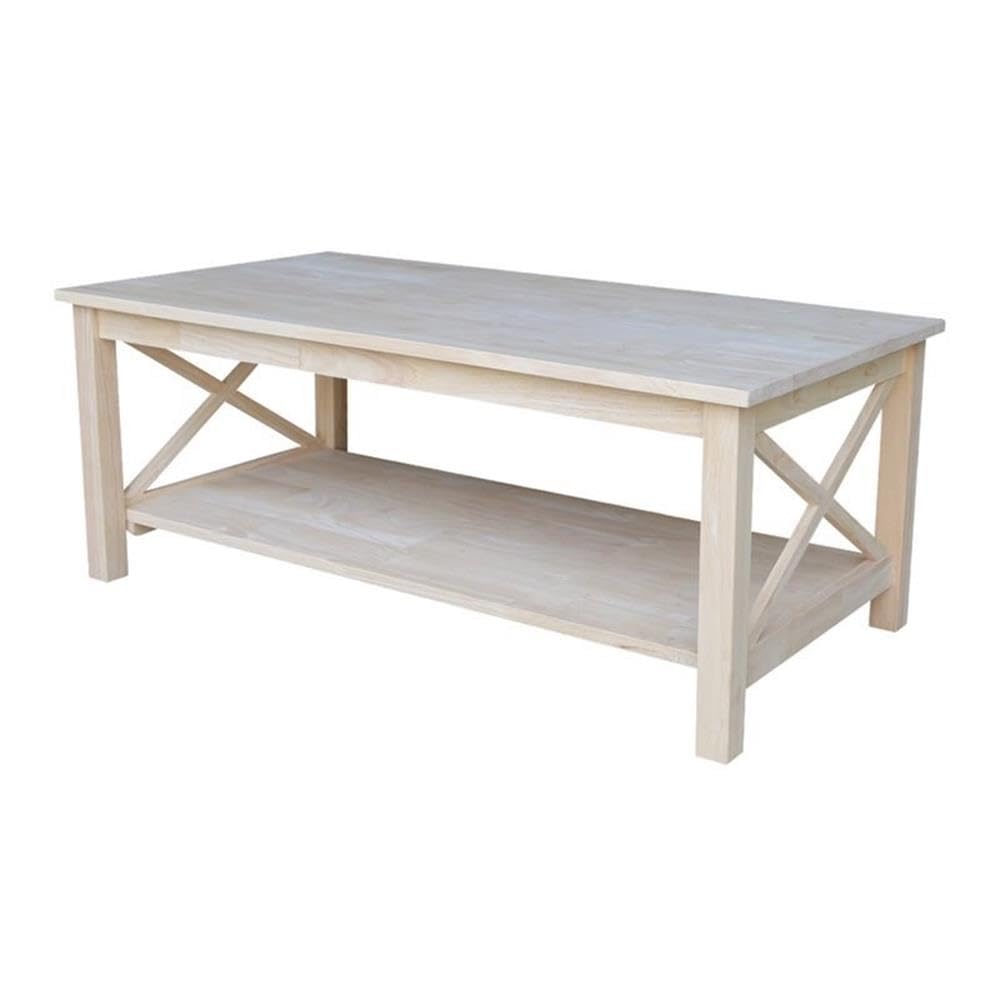 Unfinished Solid Wood Coffee Table M897637