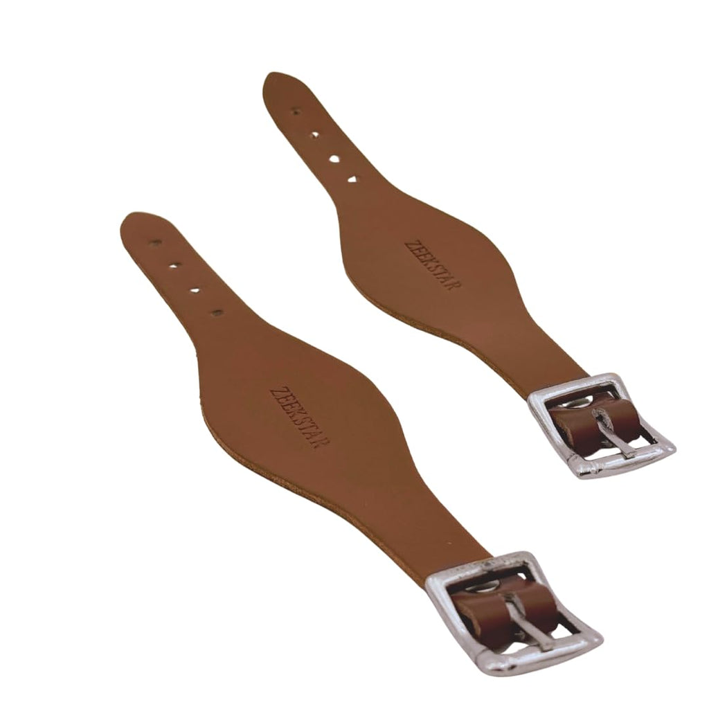 Leather Stirrup Hobble Straps with Stainless Steel Buckle P567177