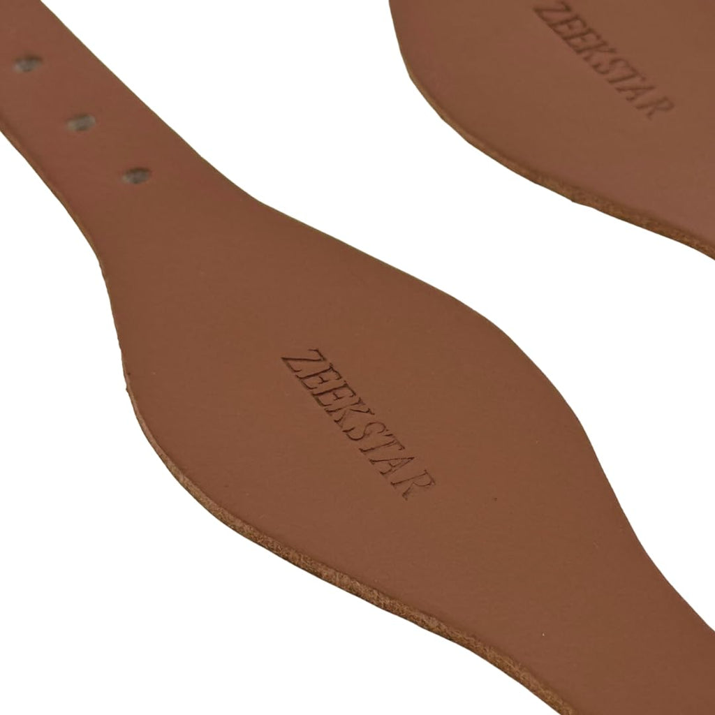 Leather Stirrup Hobble Straps with Stainless Steel Buckle P567177