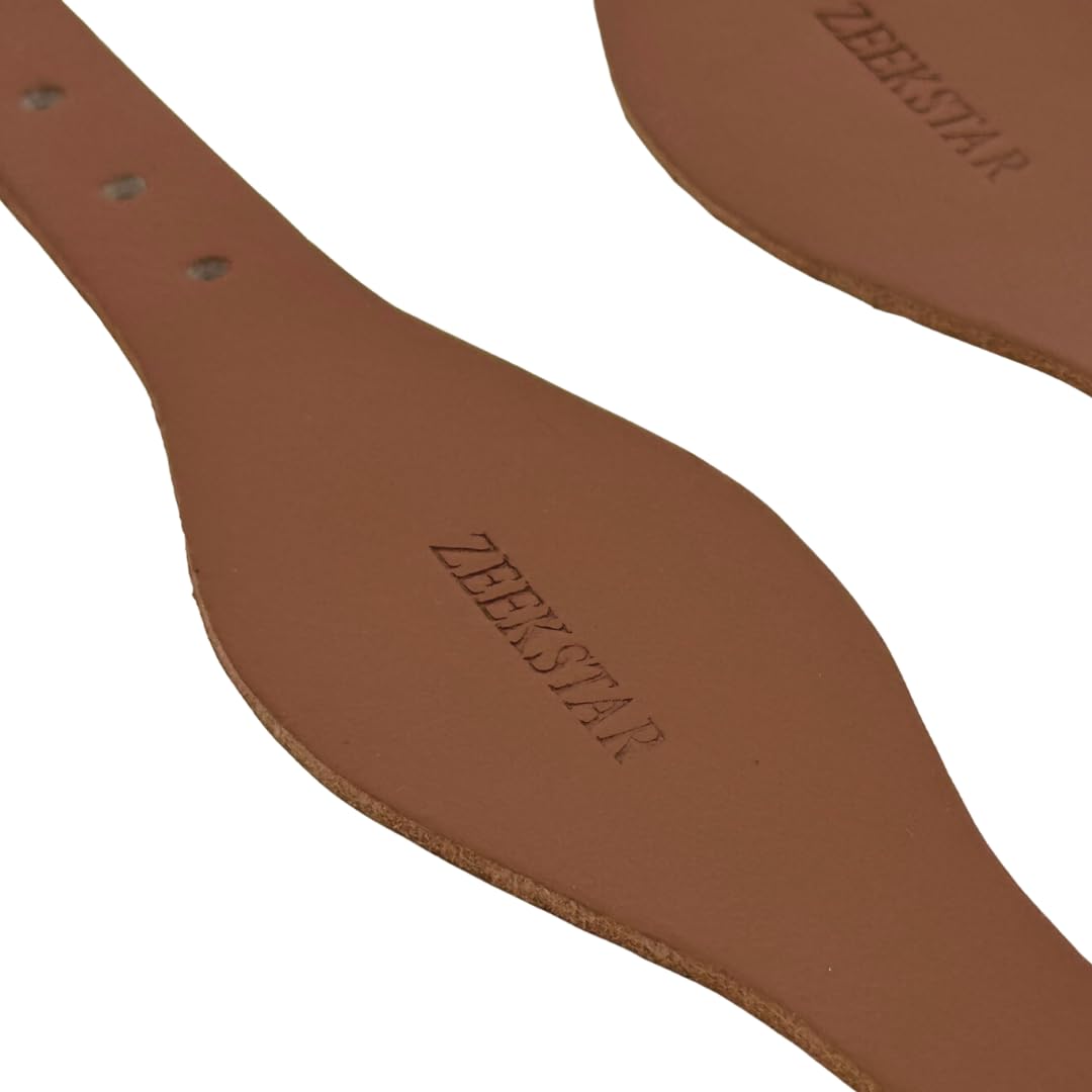 Leather Stirrup Hobble Straps with Stainless Steel Buckle P567177