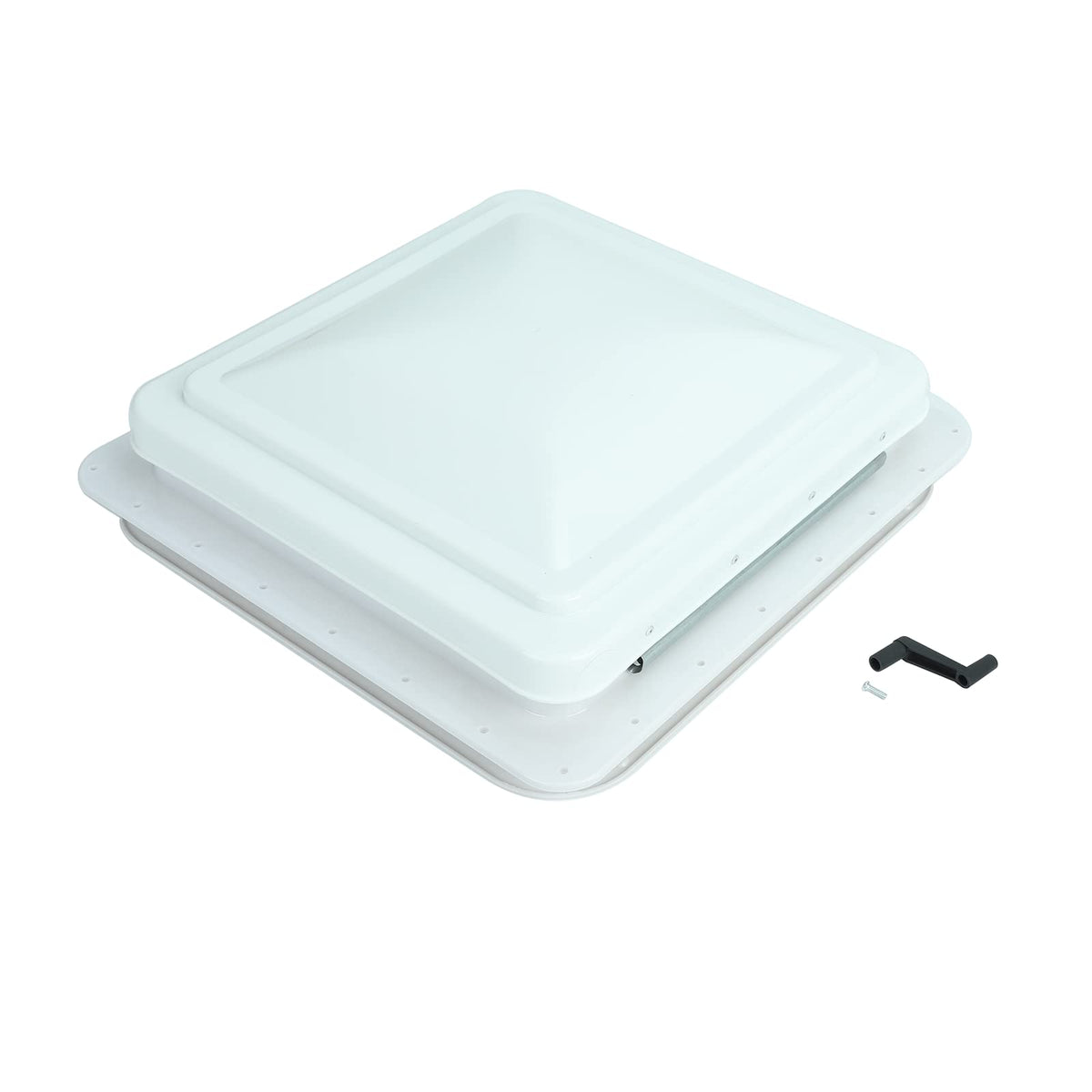 14" RV Roof Vent with White Lid W6545