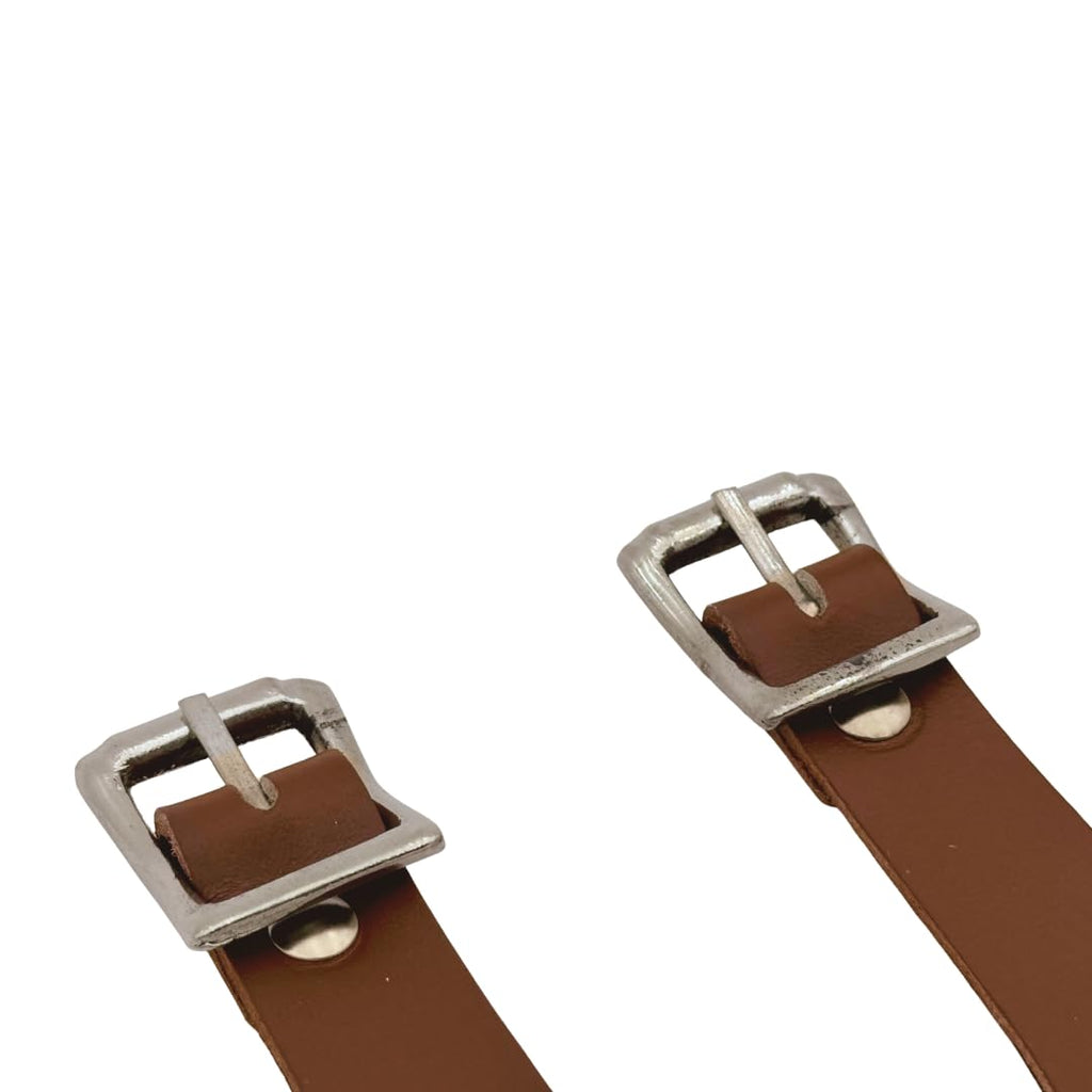 Leather Stirrup Hobble Straps with Stainless Steel Buckle P567177