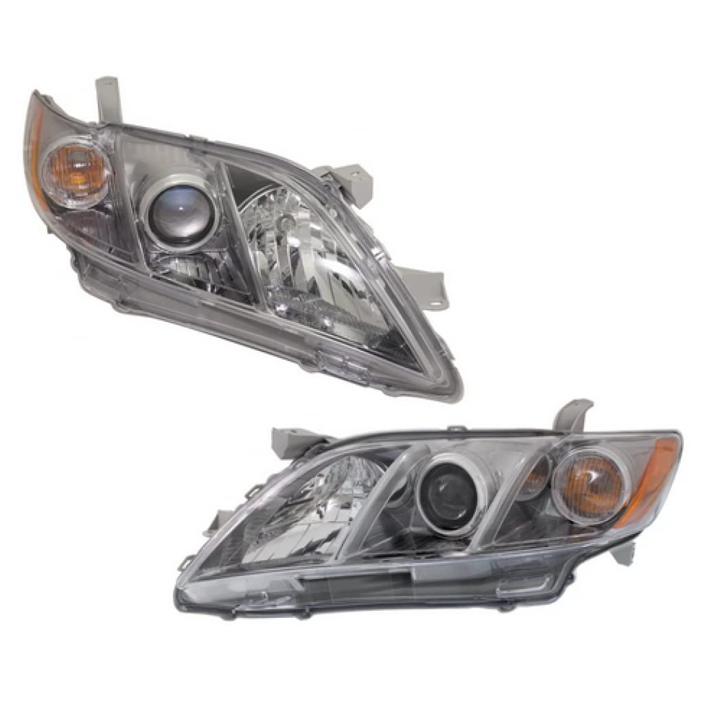 Toyota Camry Headlight 2007 2008 2009 Pair Driver and Passenger Side C8972