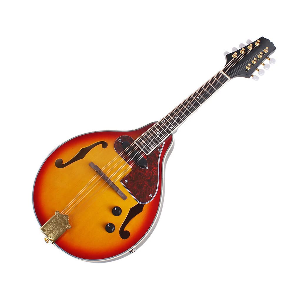 8 Strings Electric Mandolin with Cable and Cleaning Cloth E9268