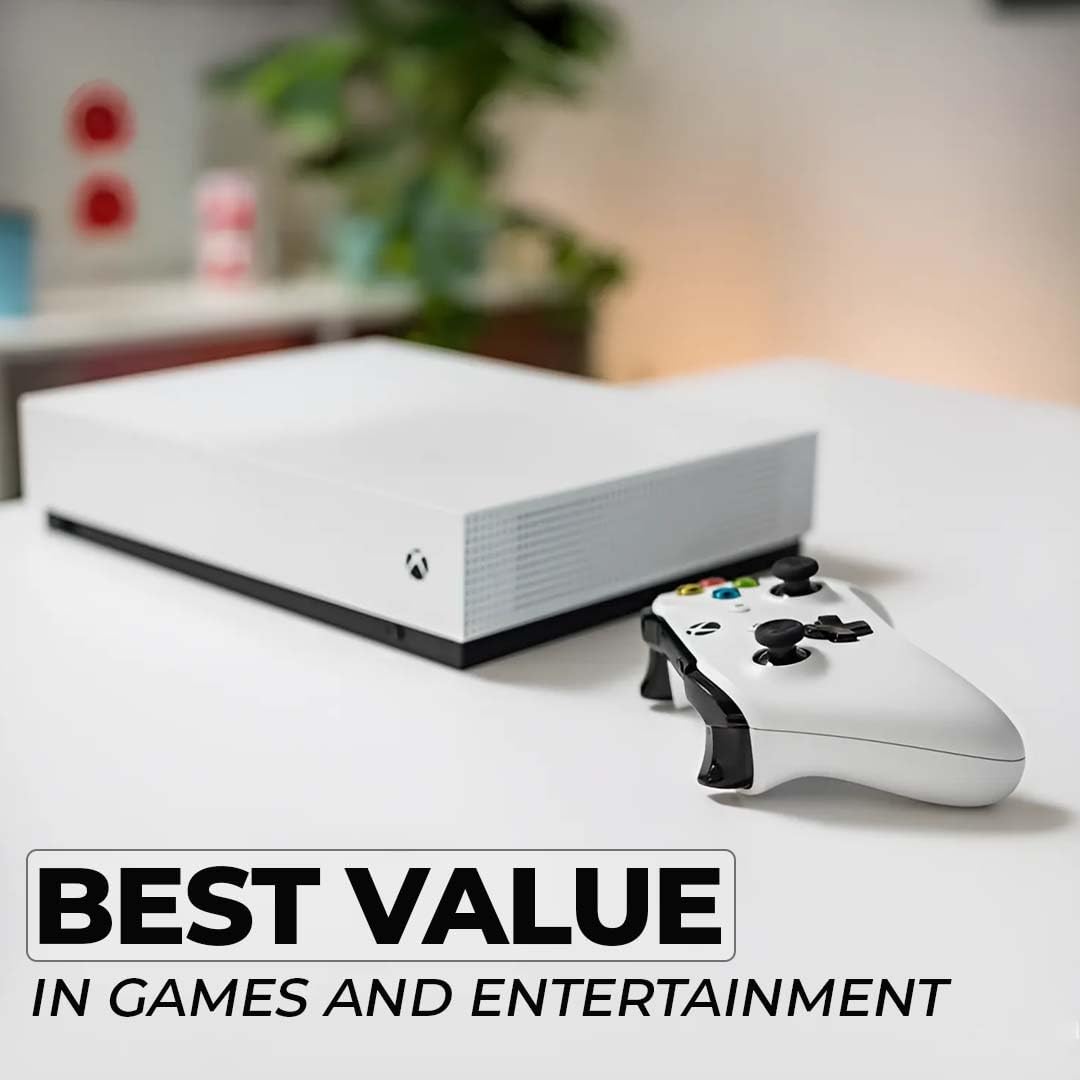 White 1TB All-Digital Console Bundle with Wireless Controller L847237