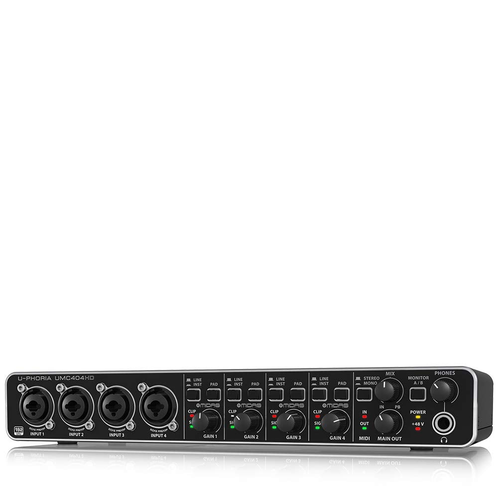4x4 USB Audio/MIDI Interface with Mic Preamplifiers P765