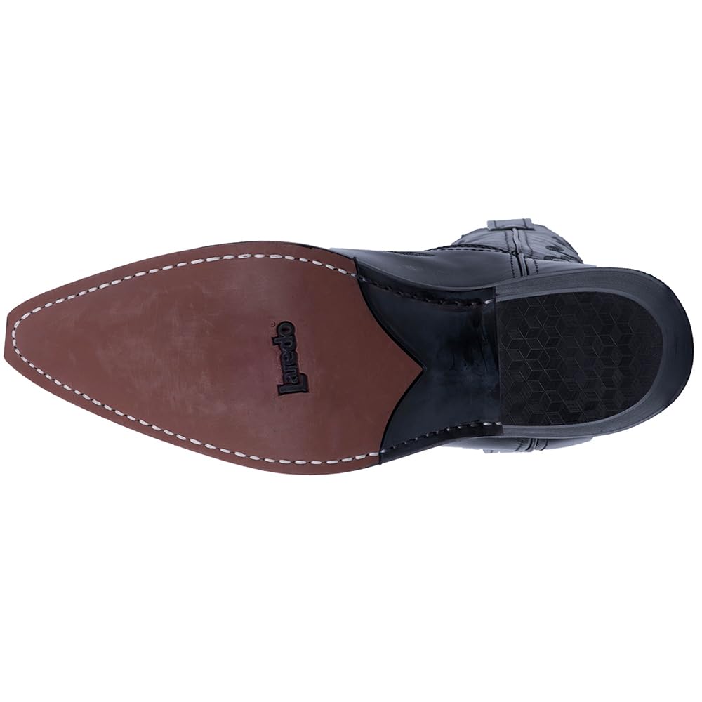 Black Mid Calf Pull On Boots F364236