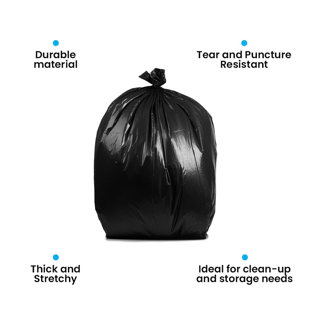 95-Gallon Black Heavy Duty Contractor Bags 10-Count T596
