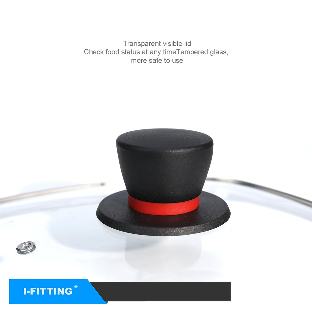 12 Inch Tempered Glass Lid with Steam Vent M628