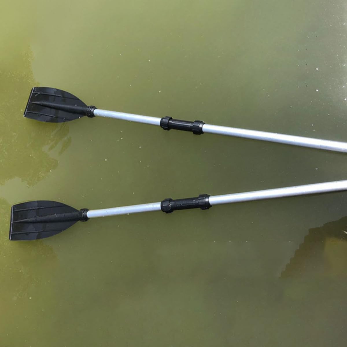 2pcs Portable Telescopic Aluminum Alloy Kayak Paddle I353384