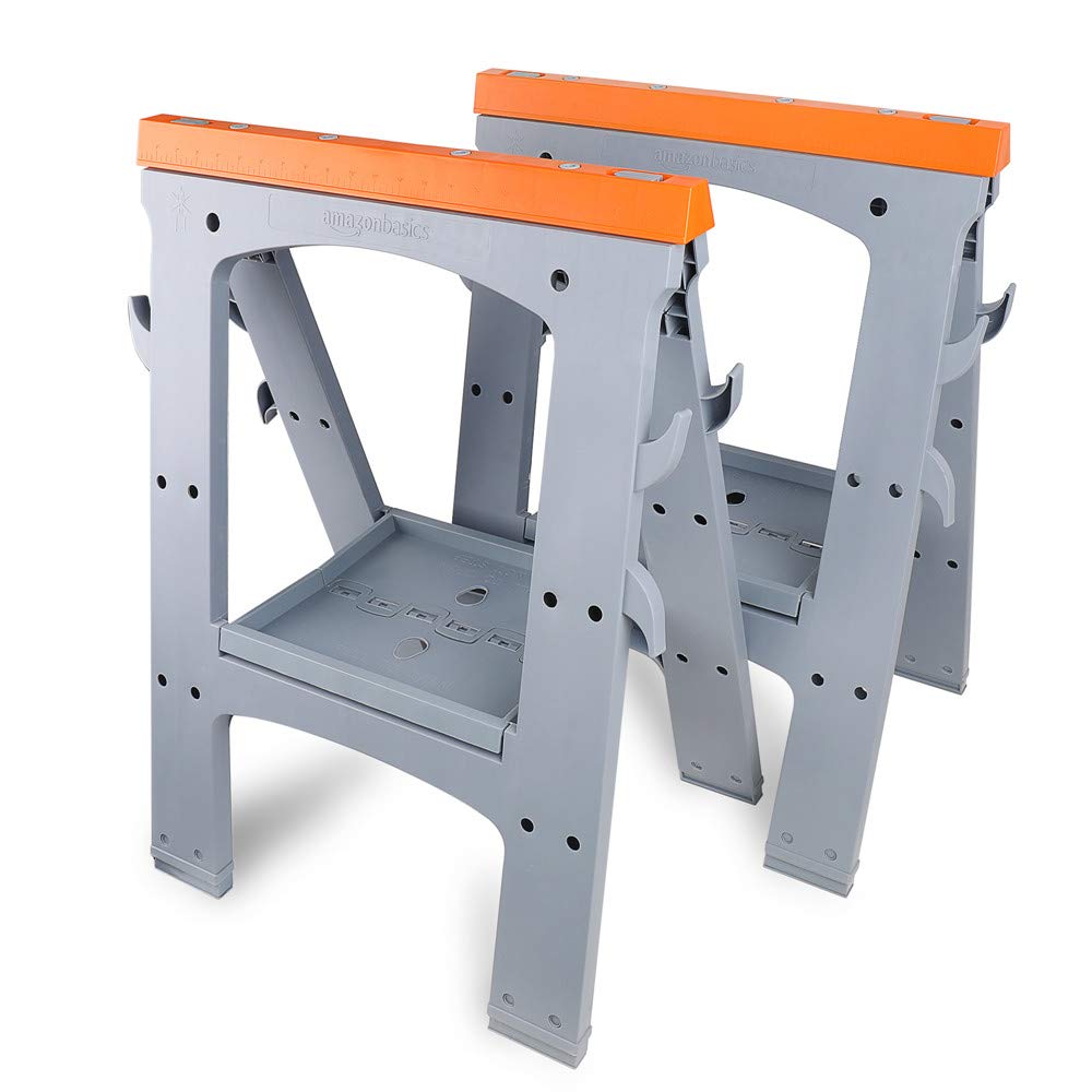 Rectangular Folding Sawhorse, 900 Pound Capacity, Set of 2 S538