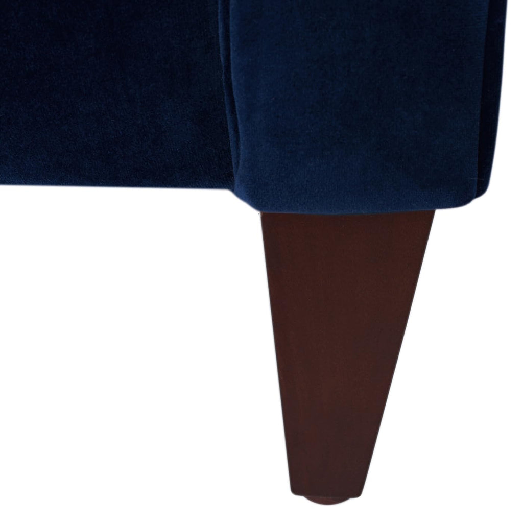 Navy Blue Velvet Tufted Sofa H2254
