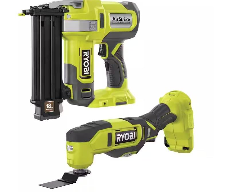18V Cordless 18-Gauge Brad Nailer and Multi-Tool Combo Kit C360