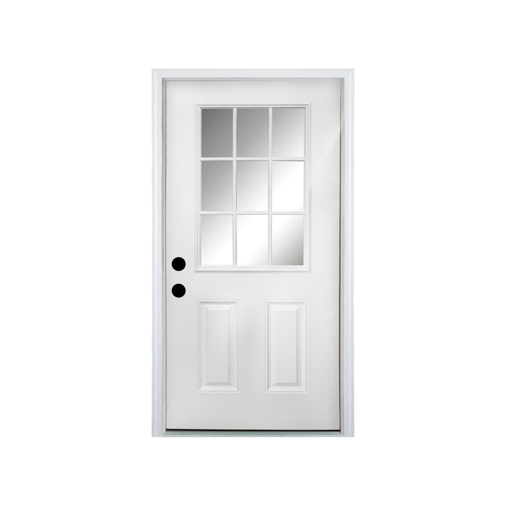 36 x 80 Fiberglass Entry Door with Vinyl Frame Low-E Glass Right Hand Inswing G72131