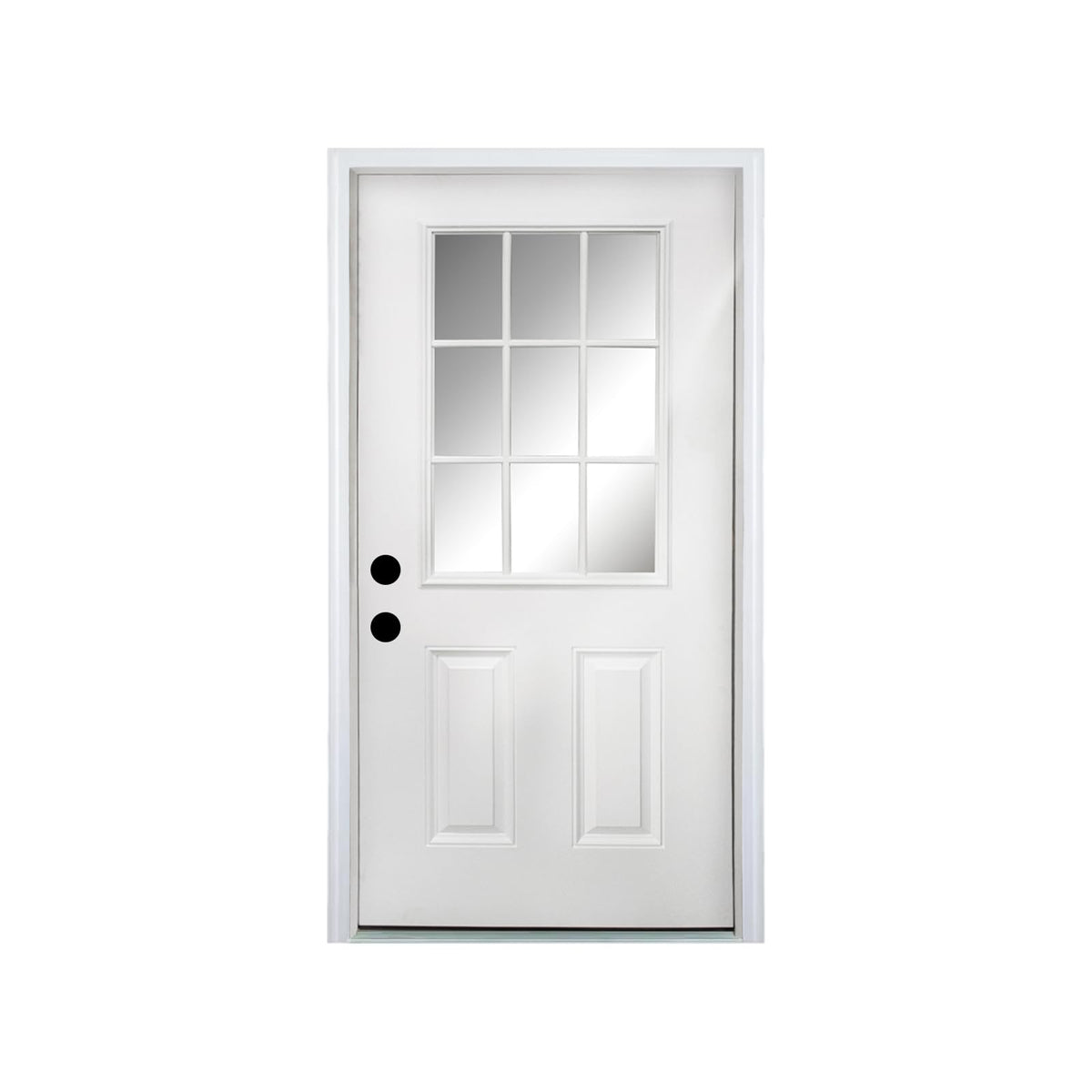36 x 80 Fiberglass Entry Door with Vinyl Frame Low-E Glass Right Hand Inswing G72131
