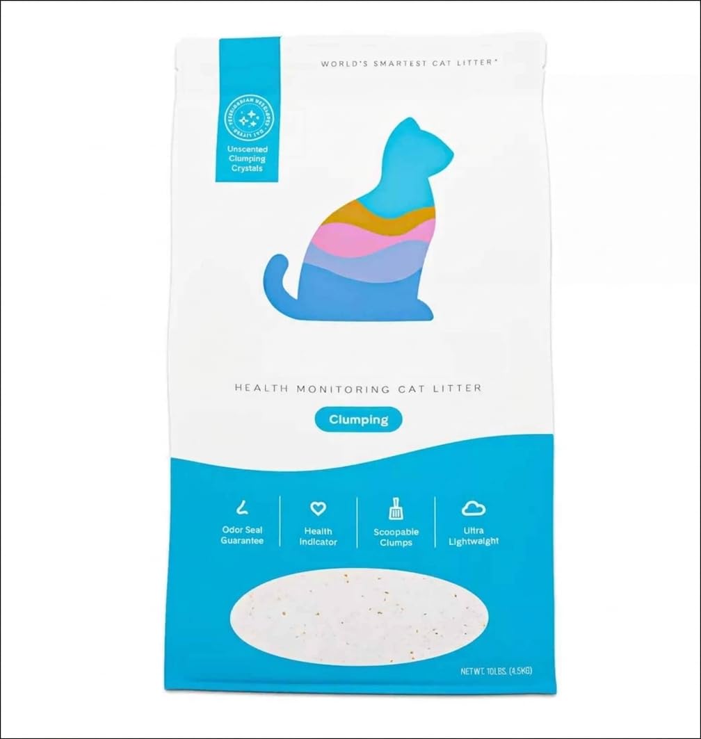 Clumping Health Monitoring Cat Litter 10 Lb Unscented Silica Gel Crystals Z364566