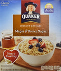 Instant Oatmeal Maple Brown Sugar 40 Count 3 Pack H10016