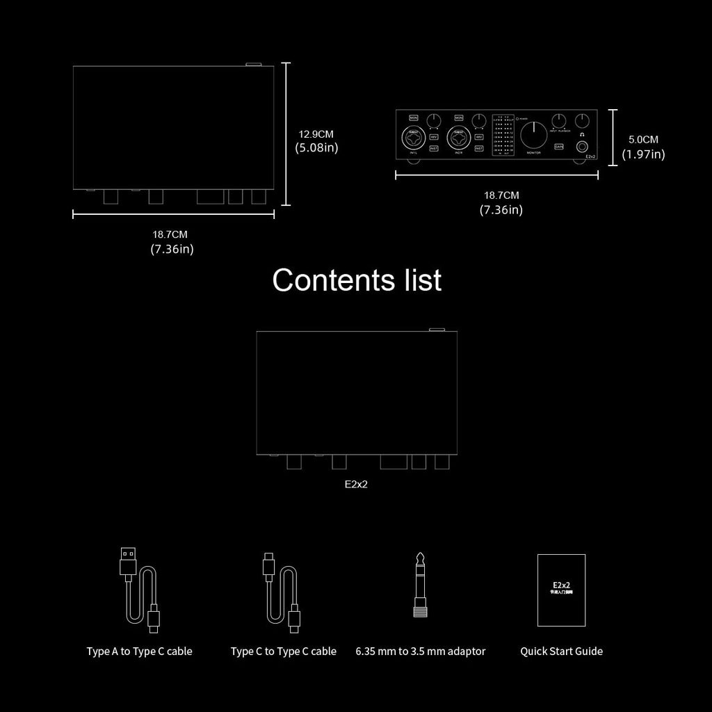 USB Audio Interface with 48V Phantom Power, Black B467