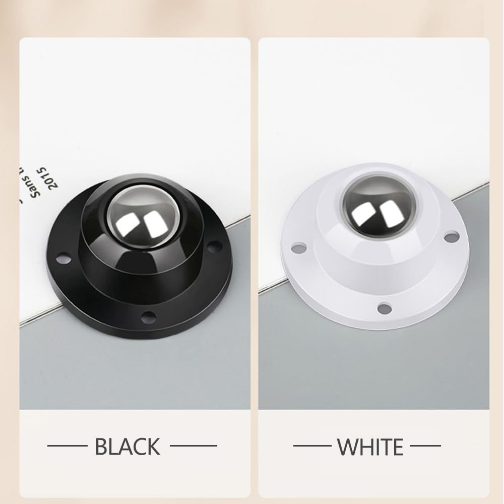 Self Adhesive Caster Wheels 0.8 Inch Black 4 Pack R82165
