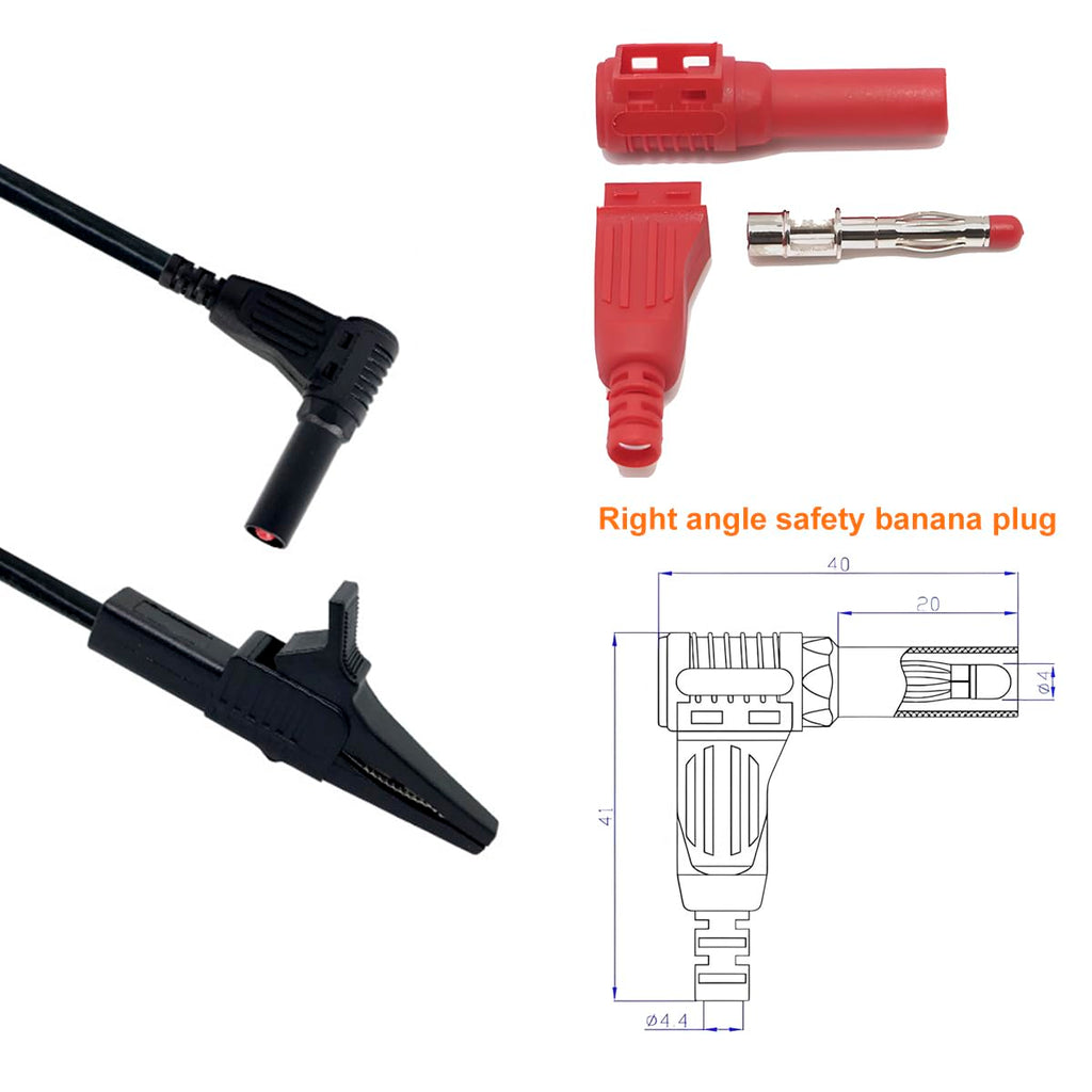 Heavy Duty Insulated Alligator Clips Test Leads Z55559