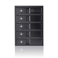 Black 5-Bay Raid Hard Drive Enclosure H8658