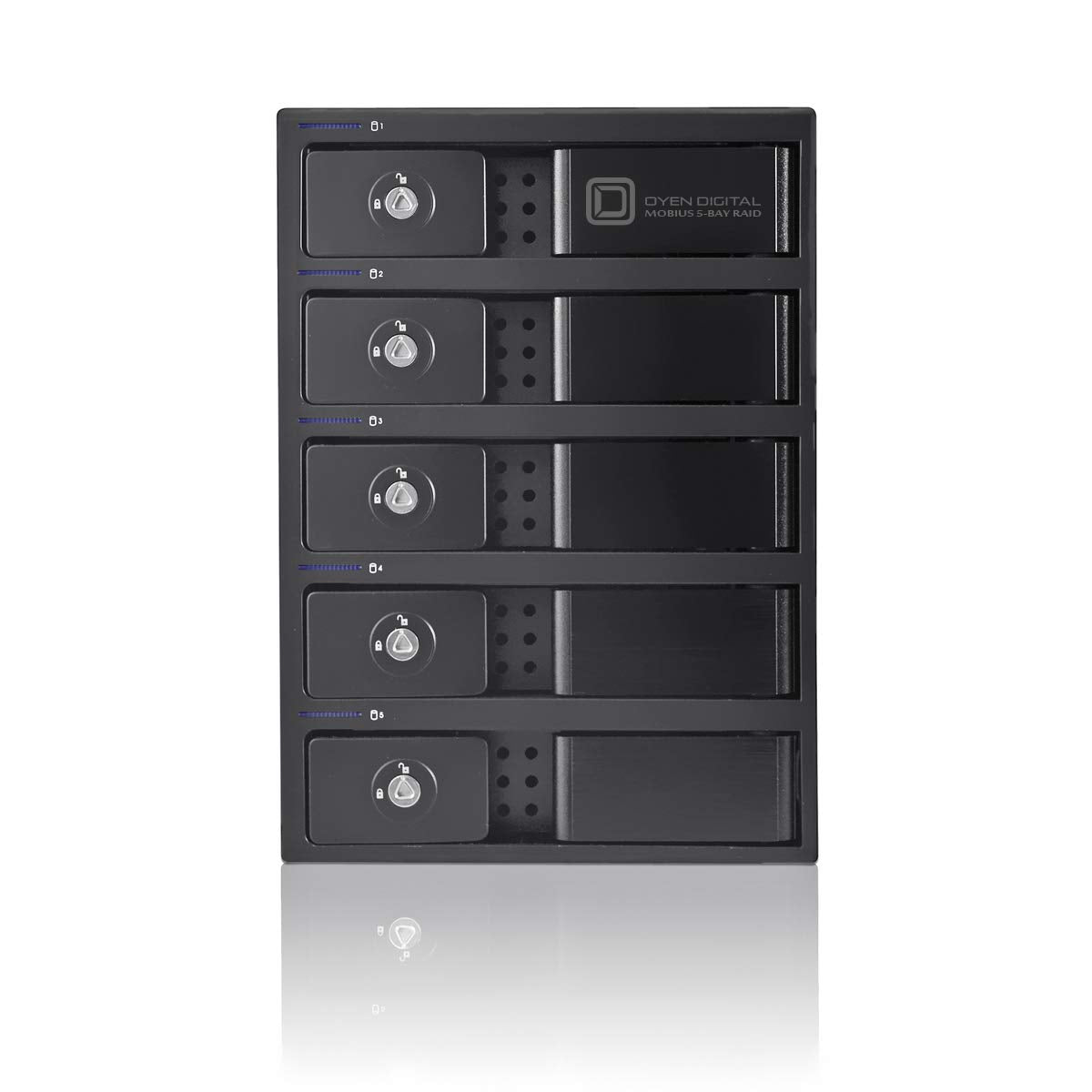 Black 5-Bay Raid Hard Drive Enclosure H8658