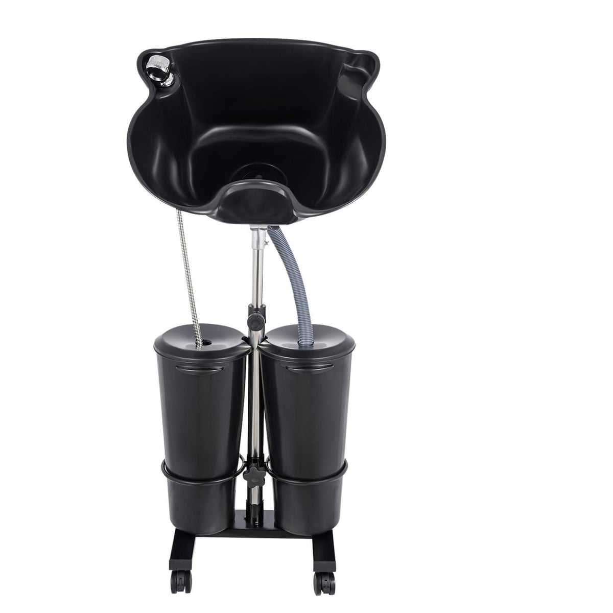 Portable Height Adjustable Shampoo Bowl with Drain Hoses J8536