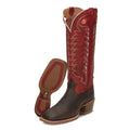 Cowhide Leather Square Toe Cowboy Boots F8640