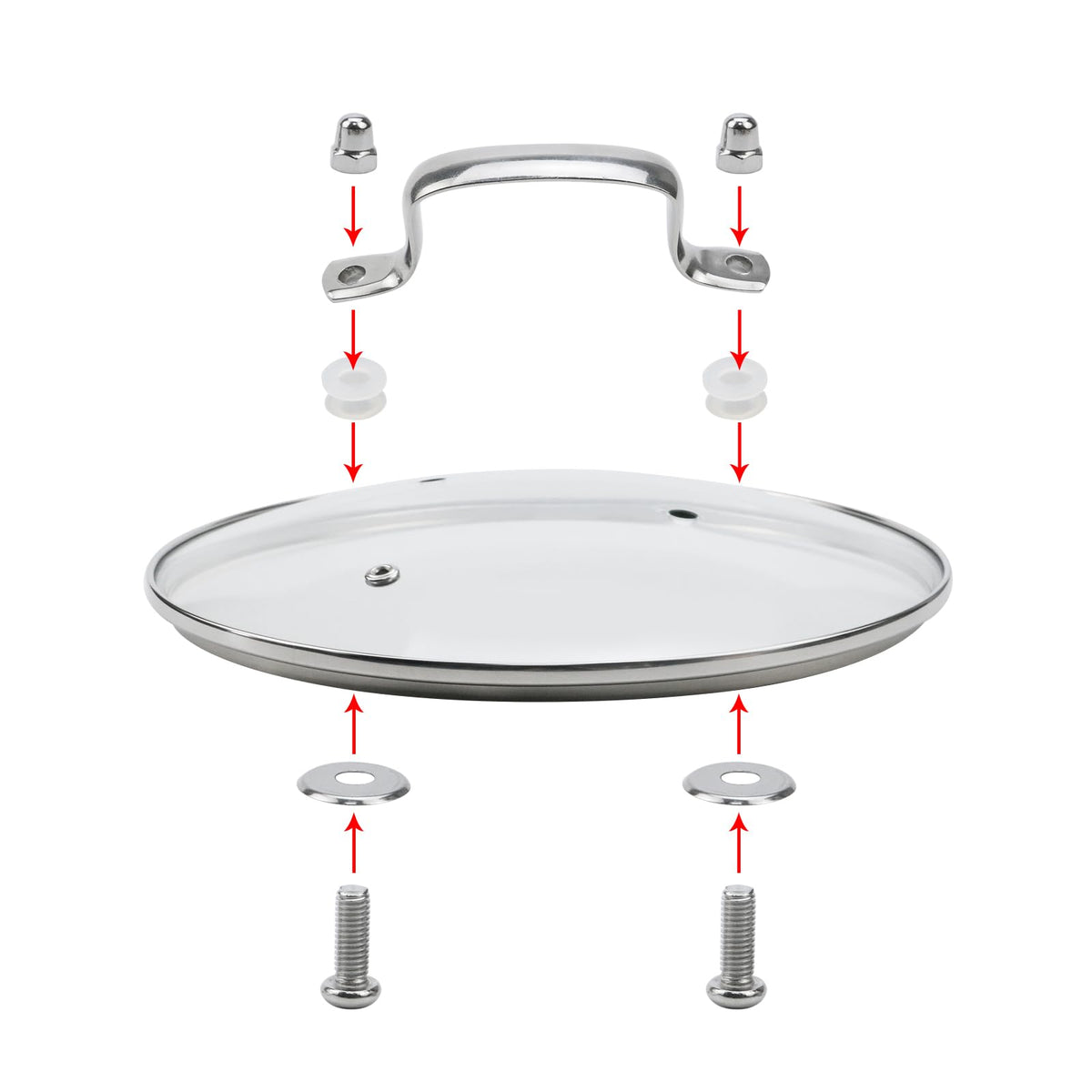 10 Inch Tempered Glass Pot Lid Y334