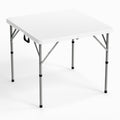 White Bi-Folding Portable Plastic Table G622017
