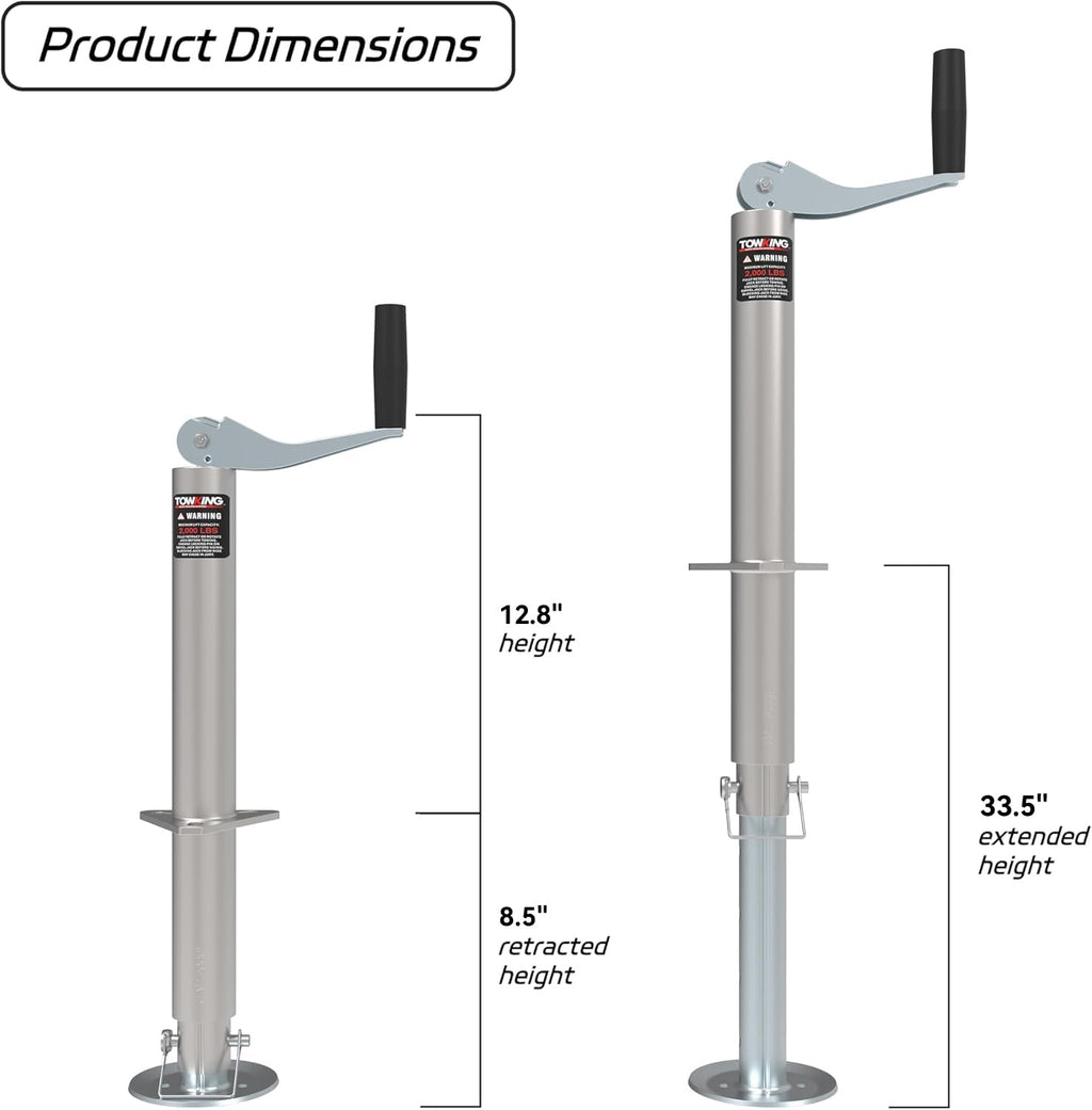 A Frame Trailer Jack with Drop Leg 15" Lift I490114