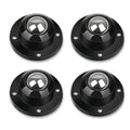 Self Adhesive Caster Wheels 0.8 Inch Black 4 Pack R82165