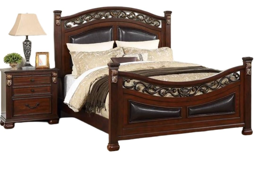 California King Size Padded Headboard and Footboard G384