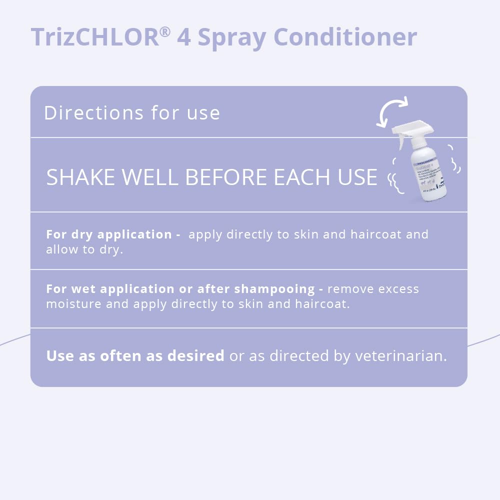 8 oz Spray Conditioner for Dogs, Cats and Horses T531694