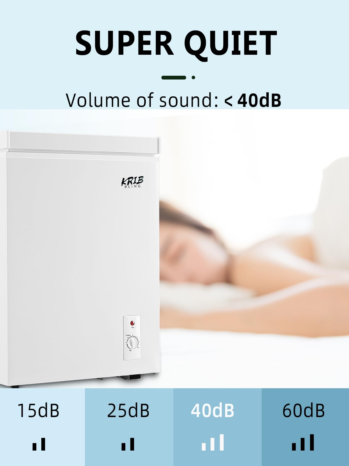 3.5 Cu.Ft Chest Freezer with Removable Basket, White L6357