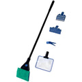 5 in 1 Aquarium Cleaning Kit with Algae Scraper Gravel Rake Fish Net and Brush H359