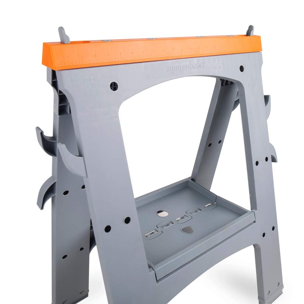 Rectangular Folding Sawhorse, 900 Pound Capacity, Set of 2 S538