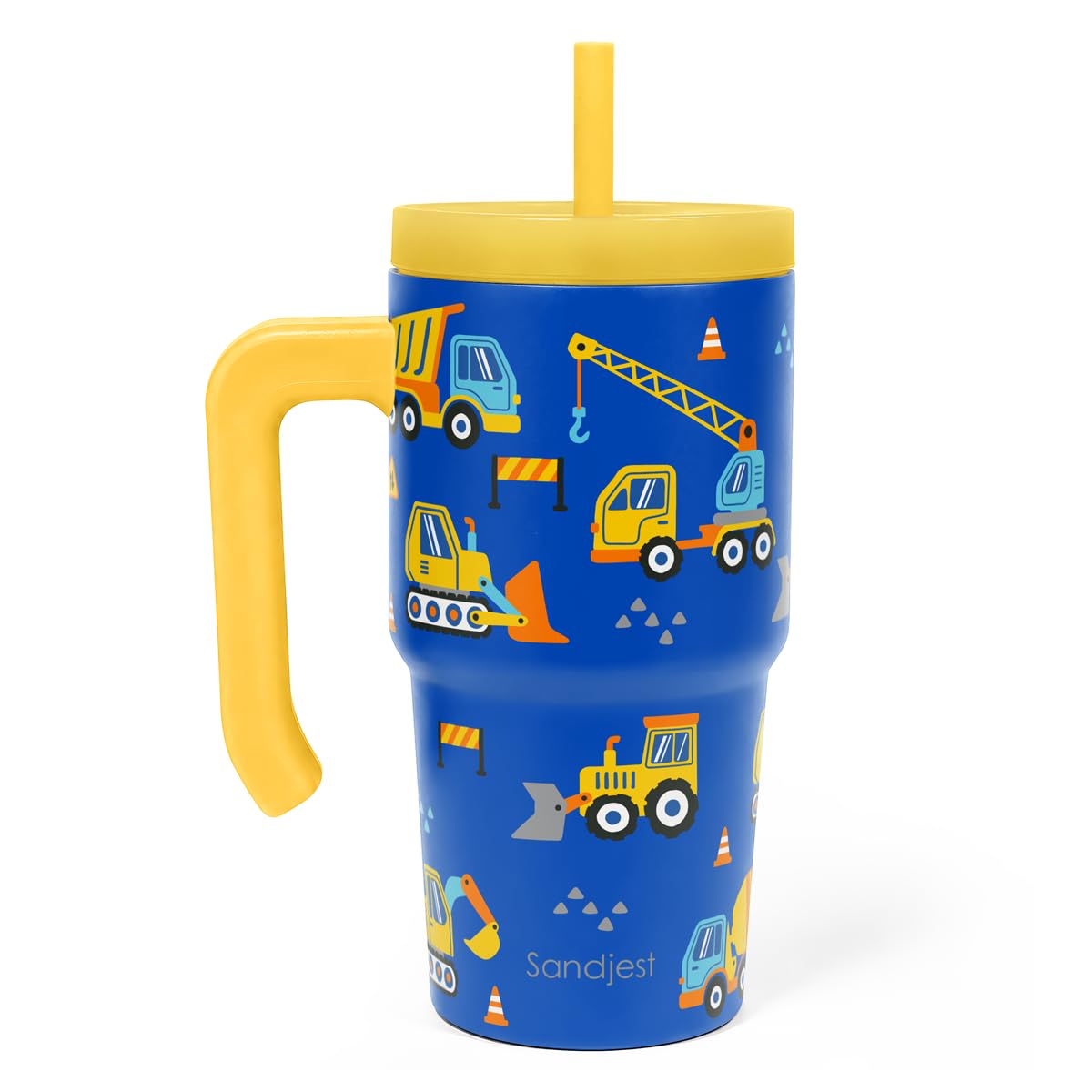 20oz Insulated Stainless Steel Tumbler with Handle and Straw Lid O890508