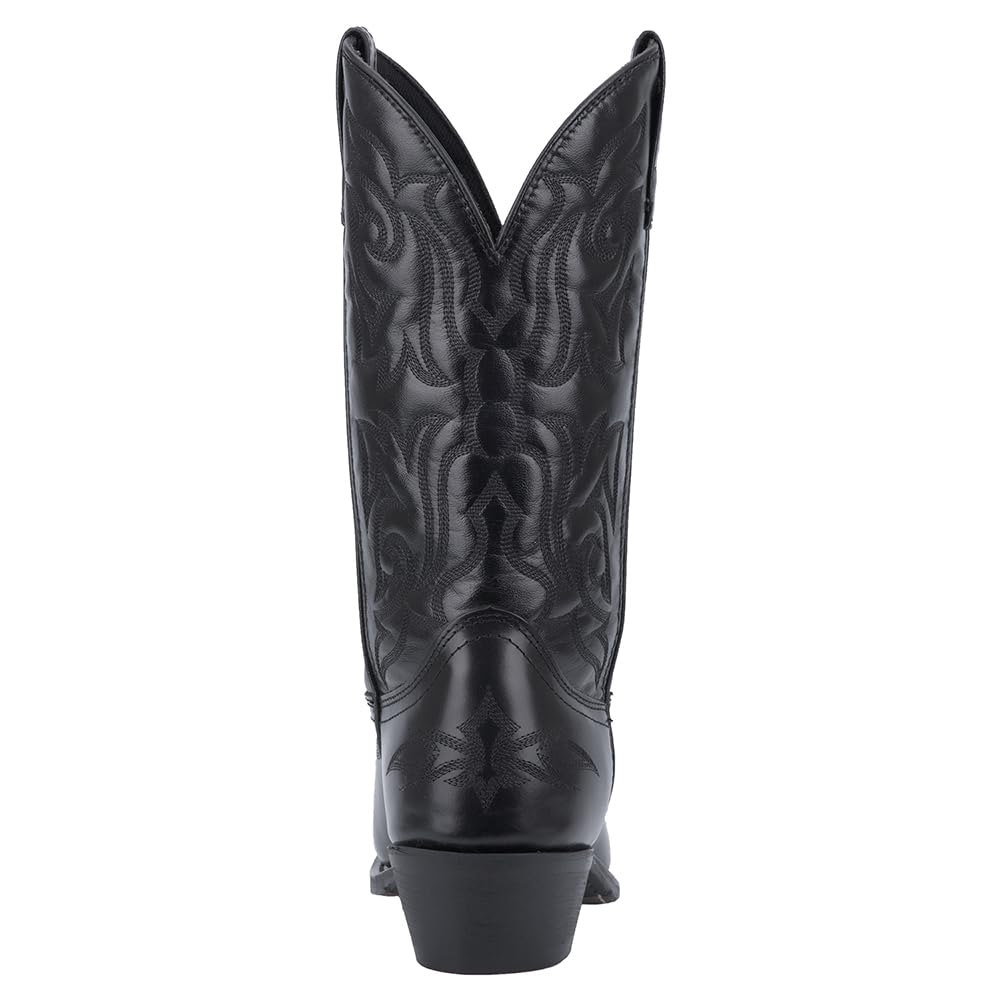 Black Mid Calf Pull On Boots F364236