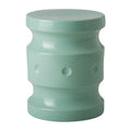 Light Teal Round Ceramic Garden Stool L7810