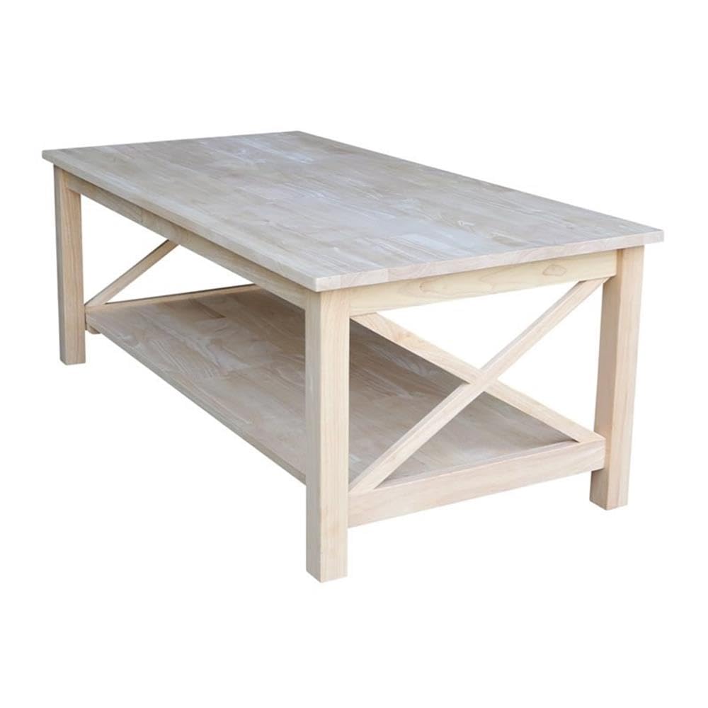 Unfinished Solid Wood Coffee Table M897637