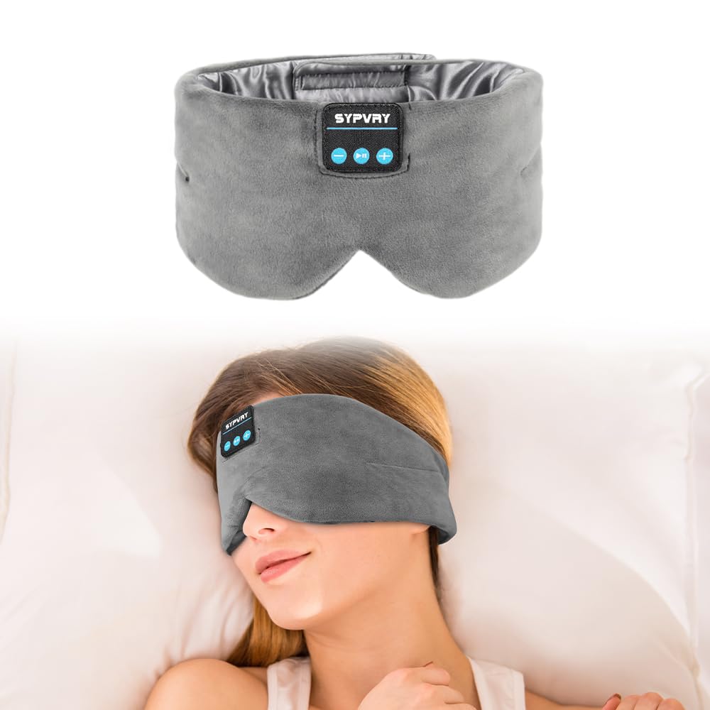 Bluetooth Silk Sleep Eye Mask with Microphone O14336