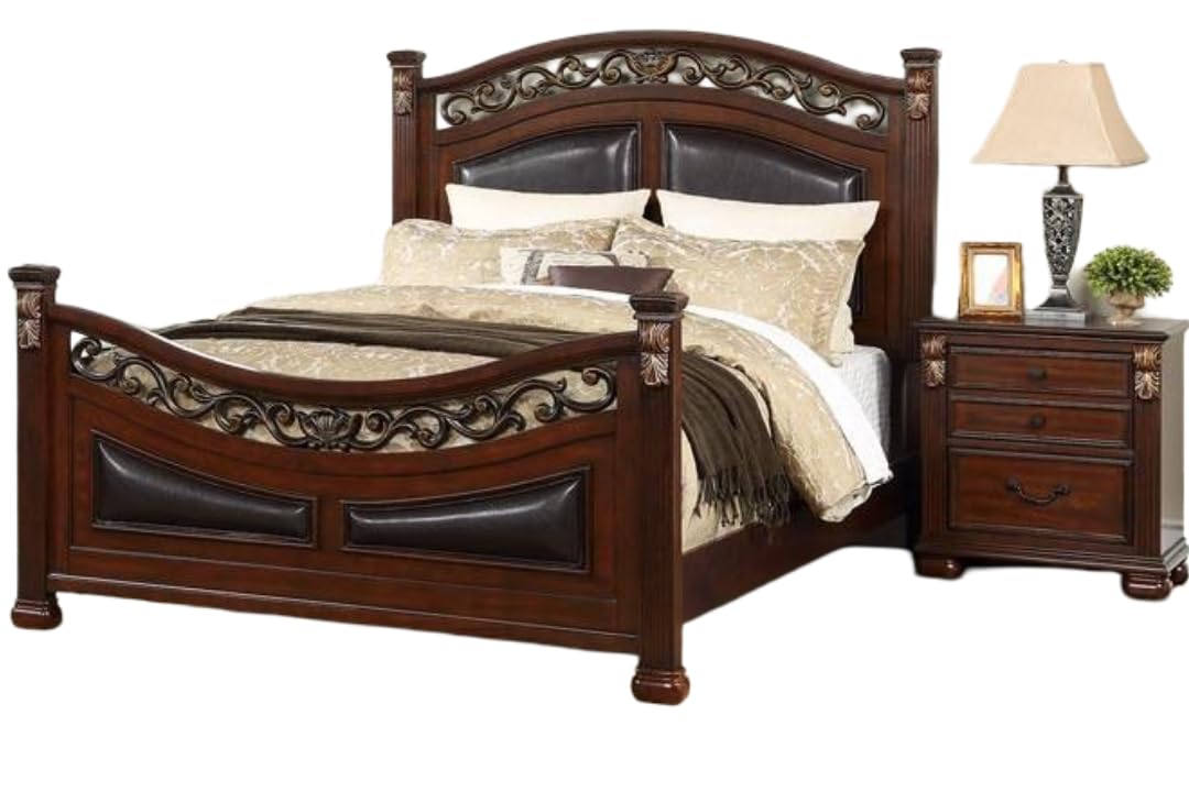 California King Size Padded Headboard and Footboard G384