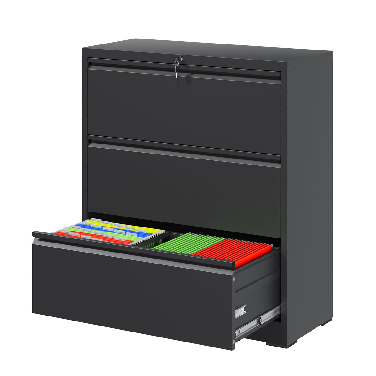 3 Drawer Metal File Cabinet with Lock K2835