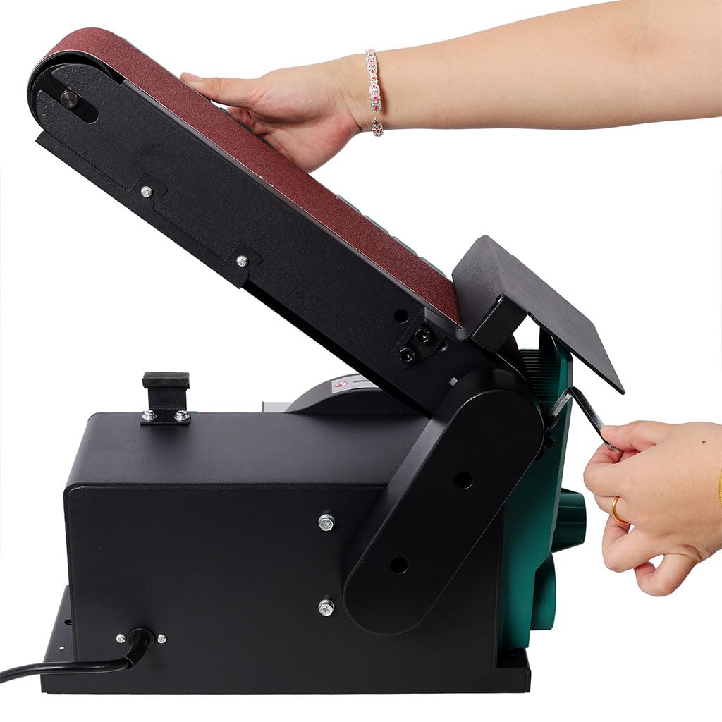 4 x 36 Inch Belt & 6 Inch Disc Combination Bench Sander T6001