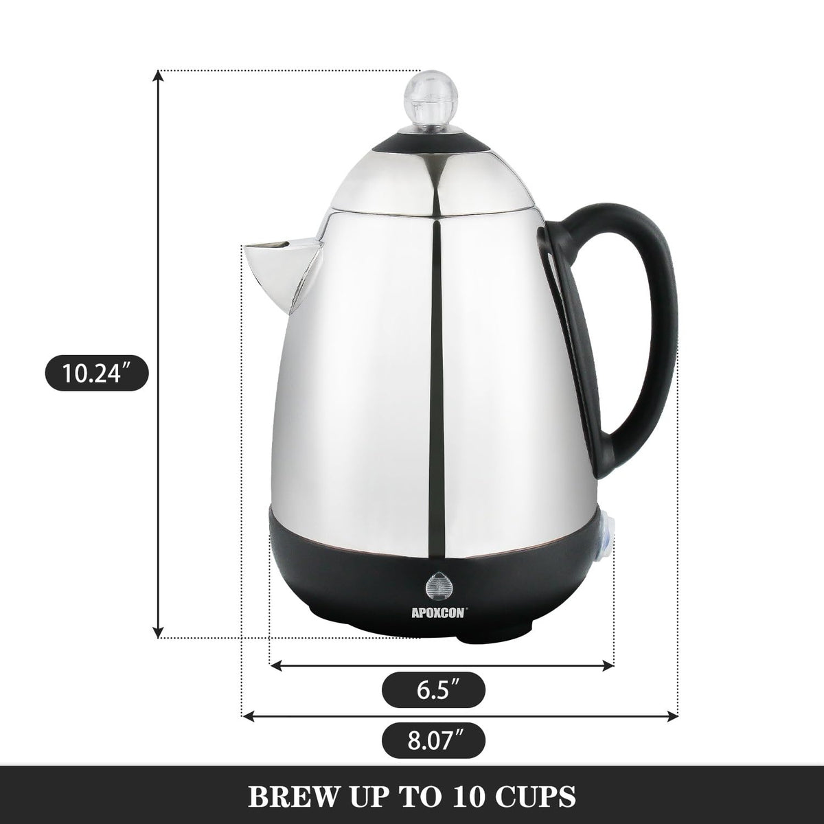 Electric Stainless Steel Coffee Percolator 10 Cup V98011