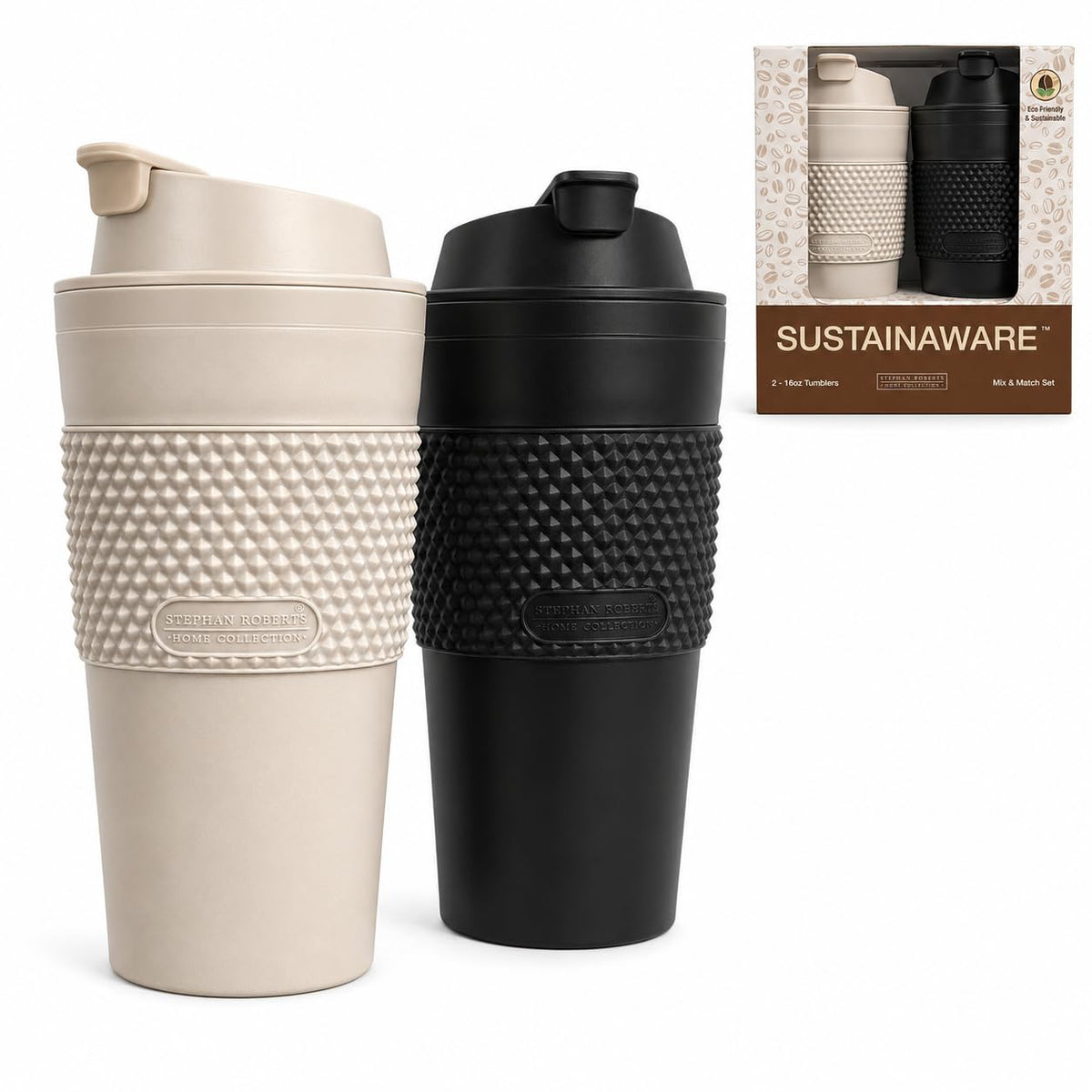 16 oz Insulated Coffee Tumbler Set 2 Pack X115246