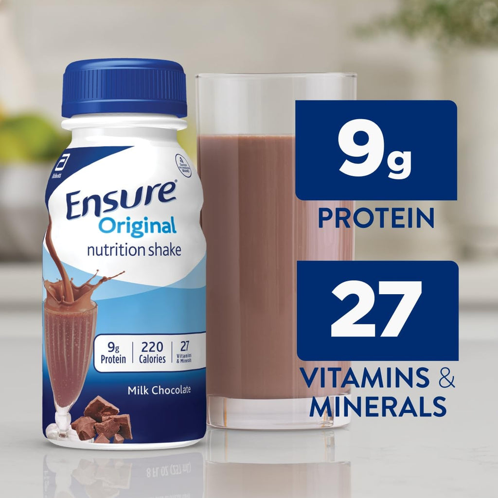 Original Nutrition Shake 9 grams Protein Milk Chocolate 8 fl oz 24 Count A855243